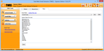 Tala Web Email Extractor (TWEE) Express Edition screenshot 6