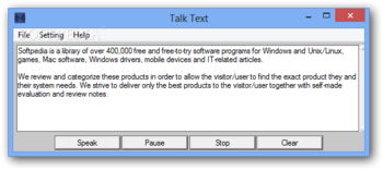 Talk Text screenshot