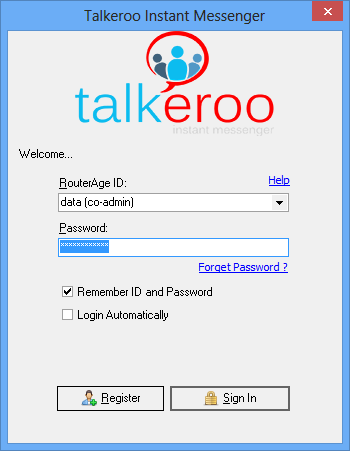 Talkeroo Instant Messenger screenshot