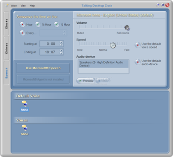 Talking Desktop Clock screenshot 3