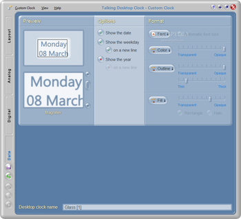 Talking Desktop Clock screenshot 7