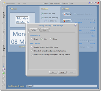 Talking Desktop Clock screenshot 9