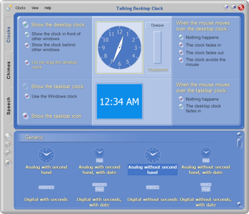 Talking Desktop Clock screenshot