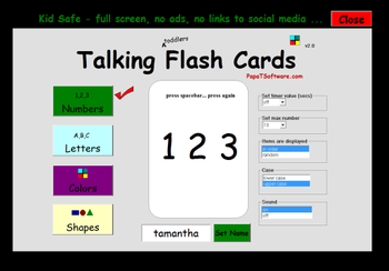 Talking Flash Cards  screenshot