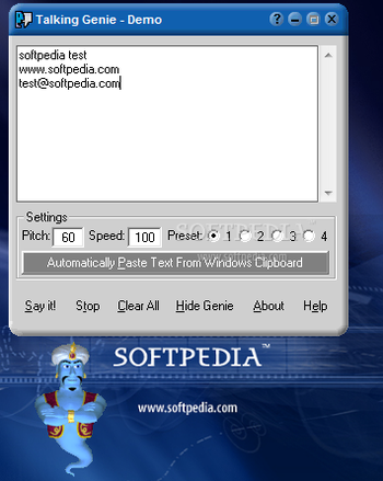 Talking Genie screenshot