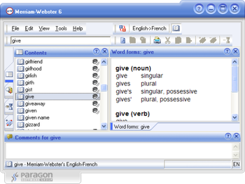 Talking Merriam-Webster English-French Dictionary screenshot 2