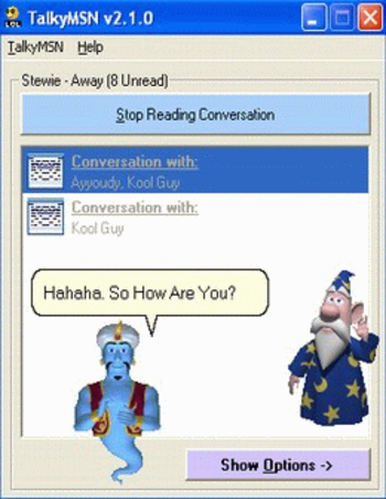 TalkyMSN screenshot