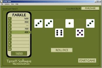 Tams11 Farkle Solo screenshot