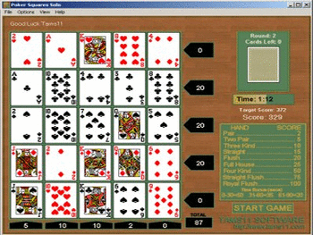 Tams11 Poker Squares Solo screenshot