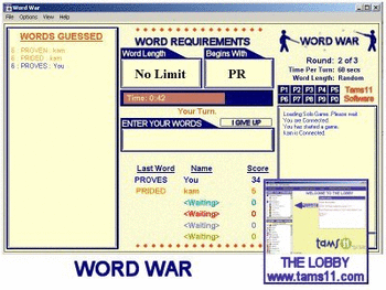 Tams11 Word War screenshot