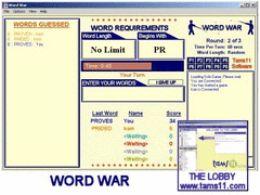 Tams11 WordWar screenshot