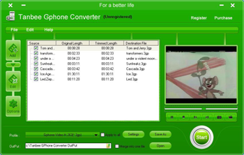 Tanbee Gphone Converter screenshot
