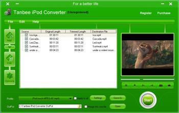 Tanbee iPod Converter screenshot