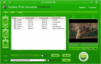Tanbee iPod Video Converter screenshot