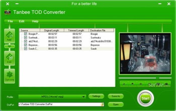 Tanbee TOD Converter screenshot