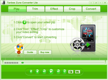 Tanbee Zune Converter Lite screenshot