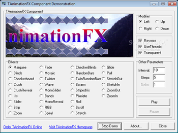 TAnimationFX screenshot