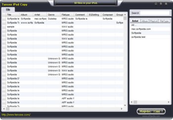 Tansee iPod Copy Pack screenshot 2