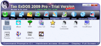 Tao ExDOS 2009 screenshot 2