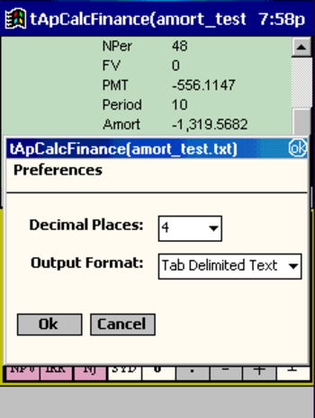 tApCalc Financial tape calculator(Arm & xScale) screenshot