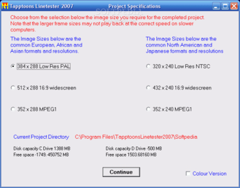 Tapptoons Linetester screenshot 2
