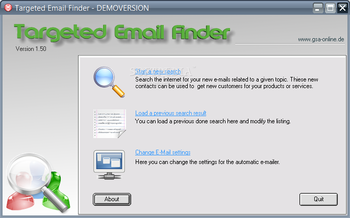 Targeted Email Finder screenshot