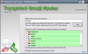 Targeted Email Finder screenshot 2