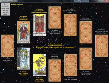 Tarot Astrological Spread screenshot