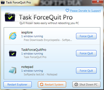 Task ForceQuit Pro screenshot