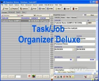 Task Job Organizer Deluxe screenshot 3