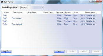 Task Planner screenshot
