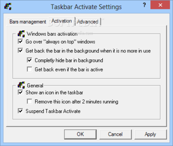 Taskbar Activate screenshot 3