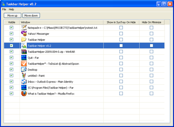 Taskbar Helper screenshot