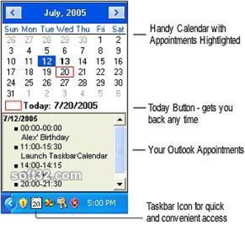 TaskbarCalendar screenshot 3