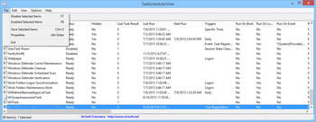 TaskSchedulerView screenshot 2