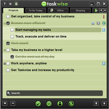 Taskwise screenshot