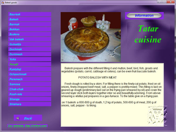 Tatar cuisine screenshot