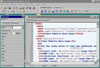 Tavrida WebSite Editor screenshot