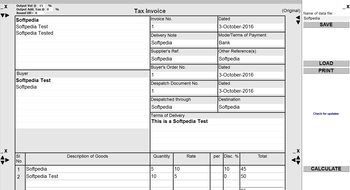 Tax Invoice screenshot