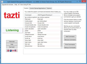 Tazti Speech Recognition Software for Windows 7, 8, 8.1  screenshot 2