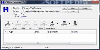 TC Plugins Manager screenshot