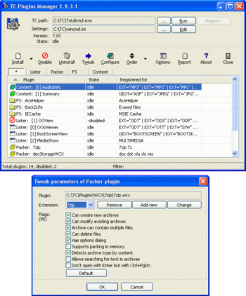 TC Plugins Manager screenshot