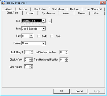 Tclock2 screenshot 4