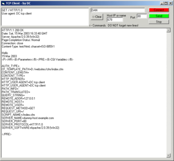 TCP Client screenshot