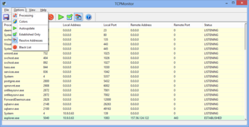 TCP Monitor screenshot 2