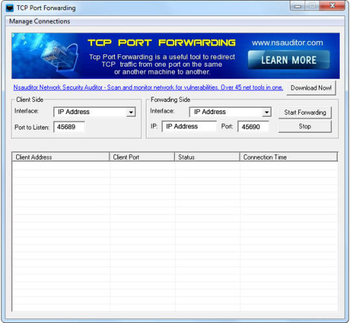TCP Port Forwarding screenshot