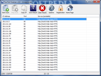 Tcp Port Scanner screenshot