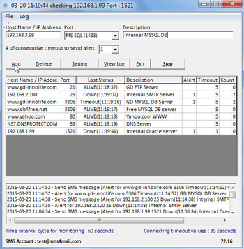 TCP Ports Monitor & Alert screenshot 2