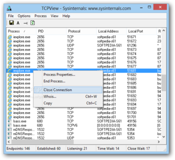 TCPView screenshot