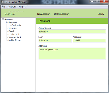 TD Password Manager screenshot